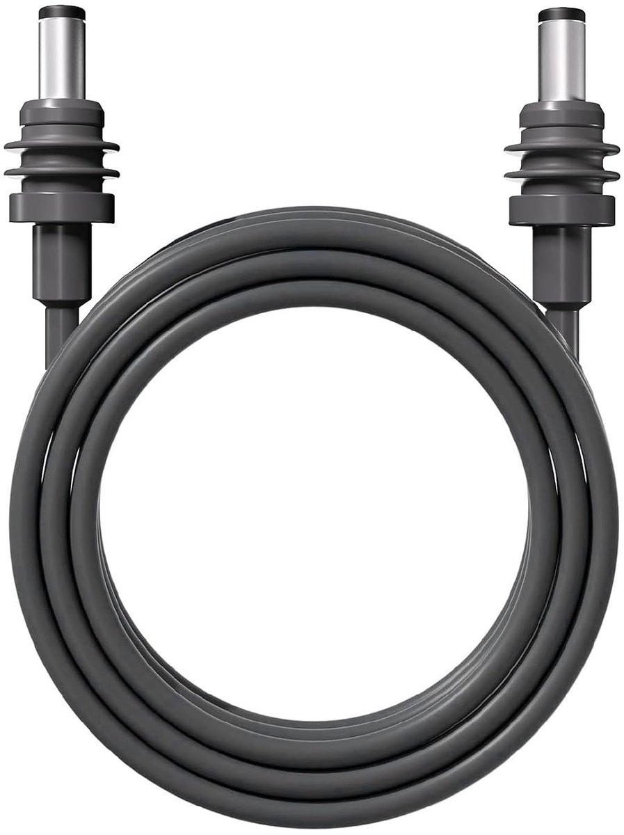 SnelShoppen - Mini Kabel 18AWG Draad IP68 Waterdichte Rubber Koper Stroomverlengsnoer 5 Meter voor Buiten, Camping, Tuin en Feest