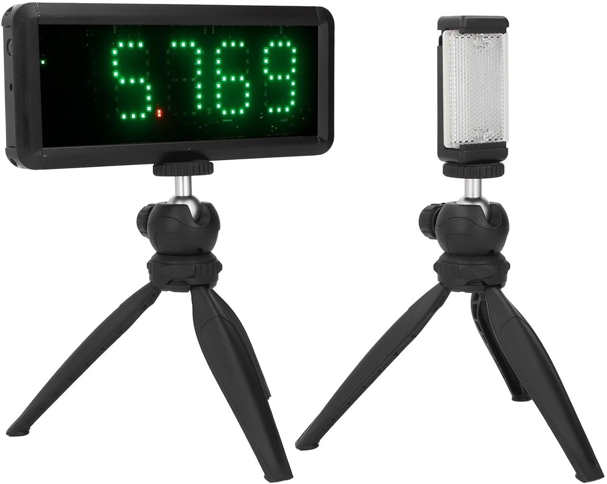 SnelShoppen - Draadloze Timer voor Sprint Race, LED Countdown Timer, Stopwatch voor Ronde Hardlooptraining, Skiën, Schaatsen, Atletiek en BMX Racing