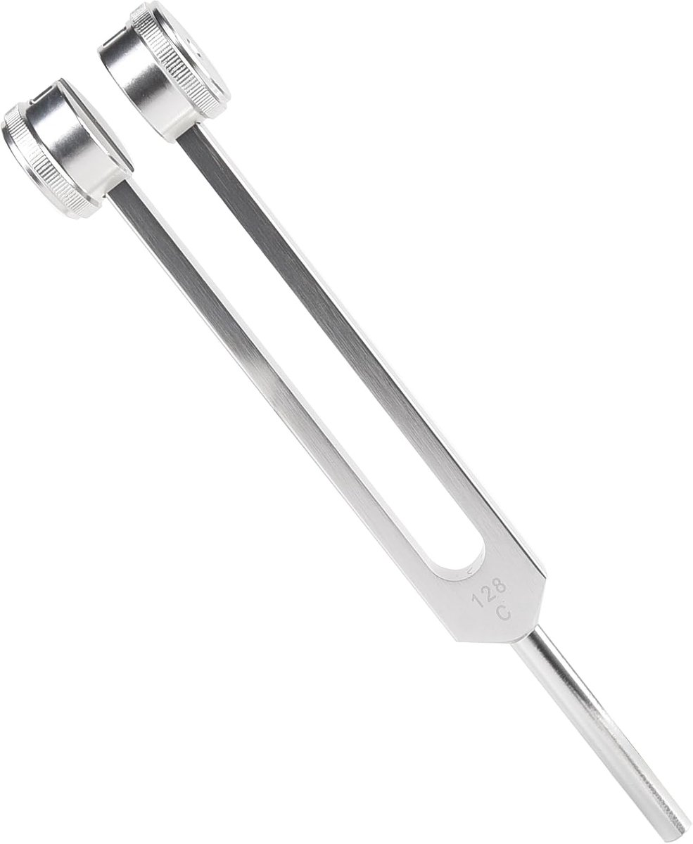 SnelShoppen - 128HZ Tuning Fork, Medische Stemvork van Aluminium Legering voor Geluidsheling en Vibratie, Duidelijke Toon voor Therapie, Corrosiebeste