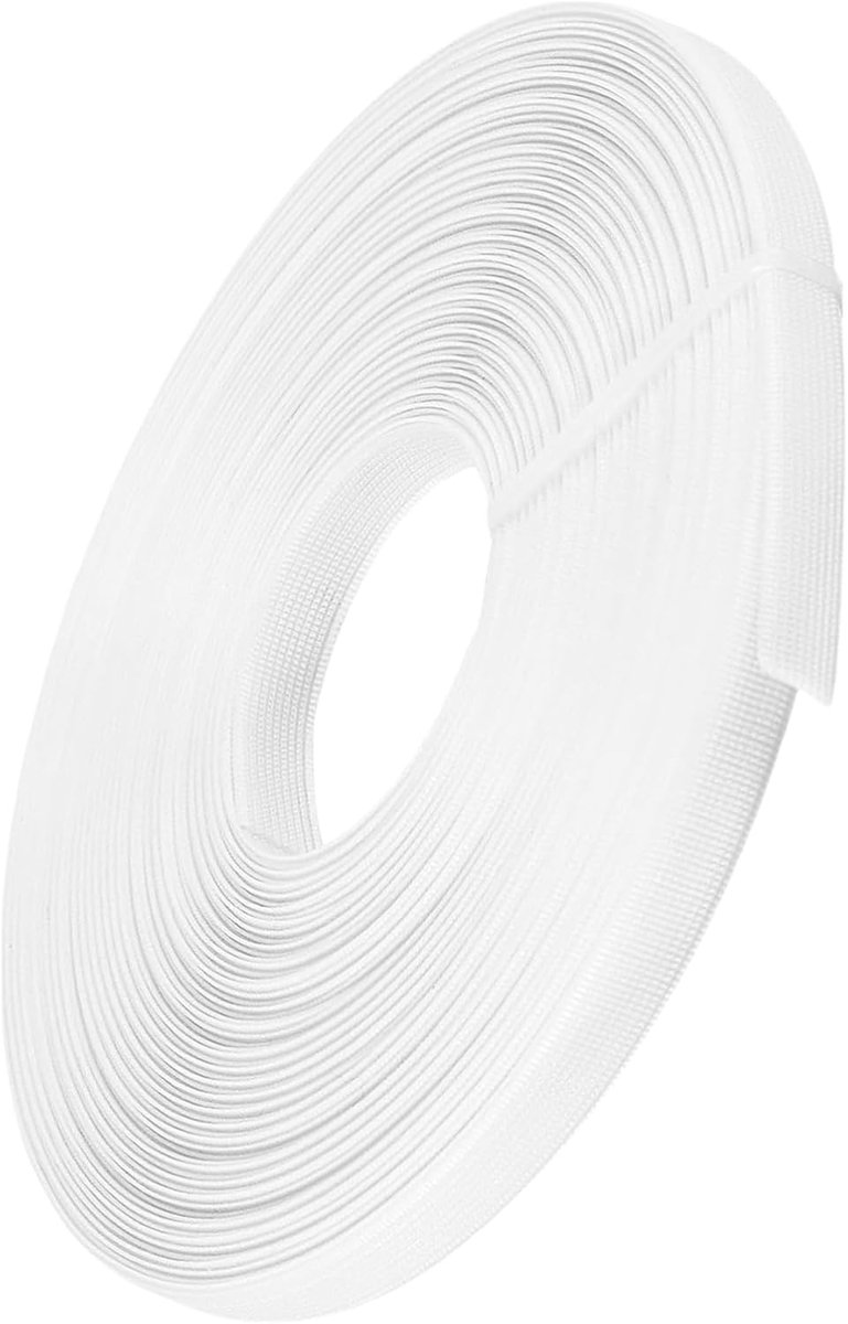 SnelShoppen - Hoepelrok Wedding Dress 6mm x 45m Polyester Staven, Visbone voor Trouwen, Wit, DIY Bruidsjurken, Feest, Bruiloft, Creatief