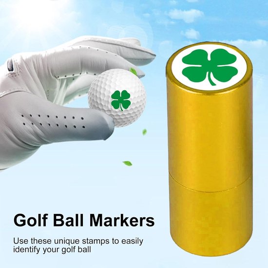 Golfbal Stempel - Golf Markering - Golfspel Verbeteren - Waterdichte Sneldrogende Inkt - 9.1 x 6.7 x 3.3 cm - Zwart — afbeelding 4