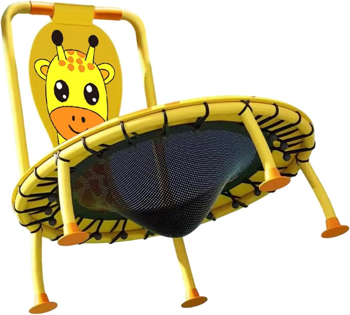 Kindertrampoline - Springkussen Indoor trampoline - Binnen spelen - Giraffenmotief - 100 cm - Uniek