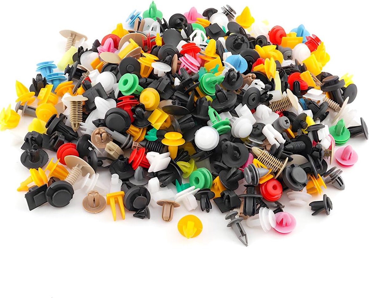 SnelShoppen - CGEAMDY Auto Fix Clips Plastic Bevestigingsset voor Auto Deuren Bumpers Panelen en Seals - 500 Stuks Hoogwaardige Nylon