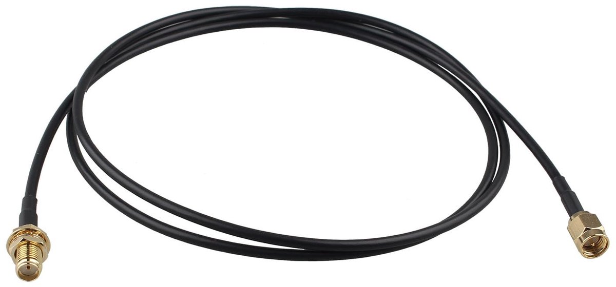 SnelShoppen - 4G Antenne SMA Verlengkabel SMA Mannelijk naar SMA Vrouwelijk Adapter Kabel Bulkhead Mount RG174 Antenne Verlengkabel 1m/3ft Geschikt vo
