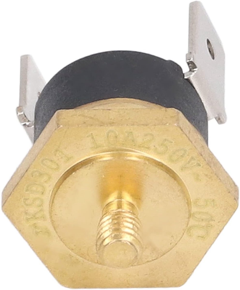 SnelShoppen - Ksd301 Koper Thermostaat Temperatuur voor M4 Draad 250V 5 Stuks Bimetalen Hoofd Temperatuur Thermostaat tot 150°C
