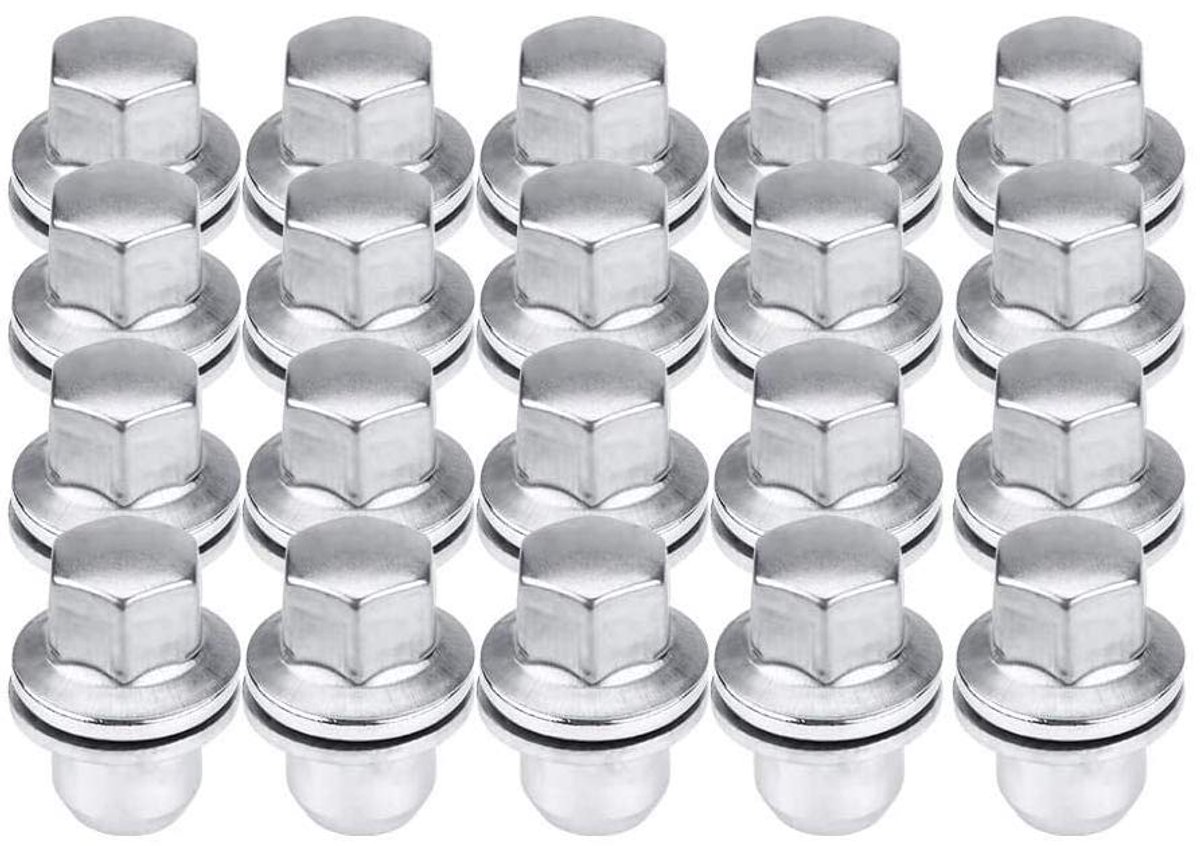 SnelShoppen - RVS Wielmoeren Set, 20 Stuks, Geschikt voor Diverse Voertuigen, Hoogwaardige Duurzaamheid, Directe Vervanging, OEM Nummer LR068126, RRD5