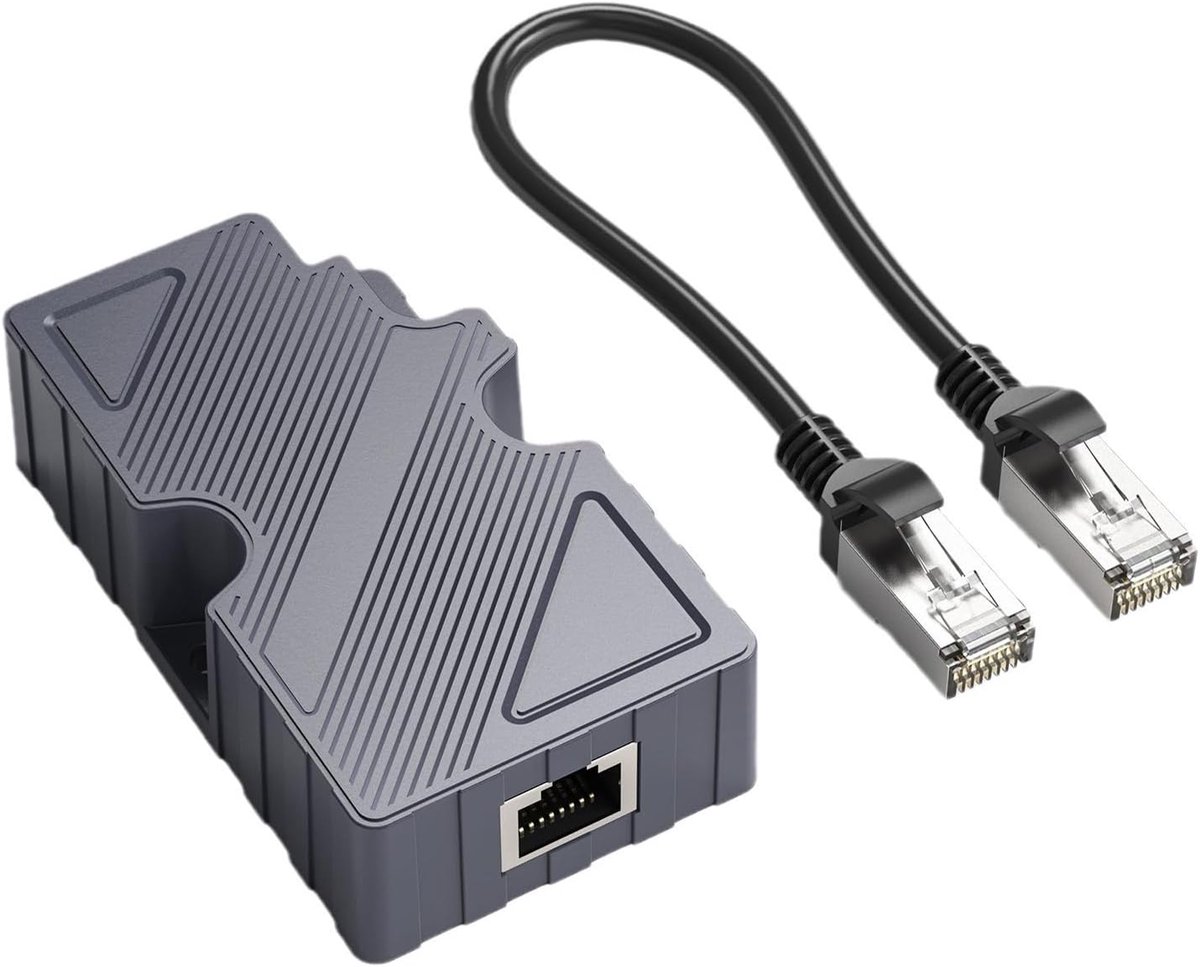 SnelShoppen - Dishy V2 To RJ45 Adapter, Ethernet Kabel en Converter Kit 10/100/1000 Mb/s met POE Injector Compatibiliteit