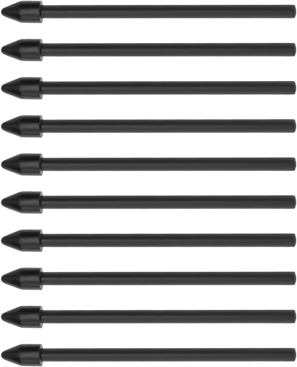 SnelShoppen - 10 Stuks Digitale Pennen Tips voor LAMY AL-Star EMR Z107 Z108 PC/EL - Ronde Plastic Nibs 0.35mm, Perfect voor Glad en Ruw Oppervlak