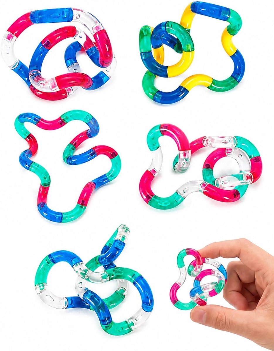 5-delige speelgoedset voor decompressie en fidgeting, bevorderlijk voor hand-oogcoördinatie, geschikt voor volwassenen en kinderen, helpt bij autisme en stressverlichting