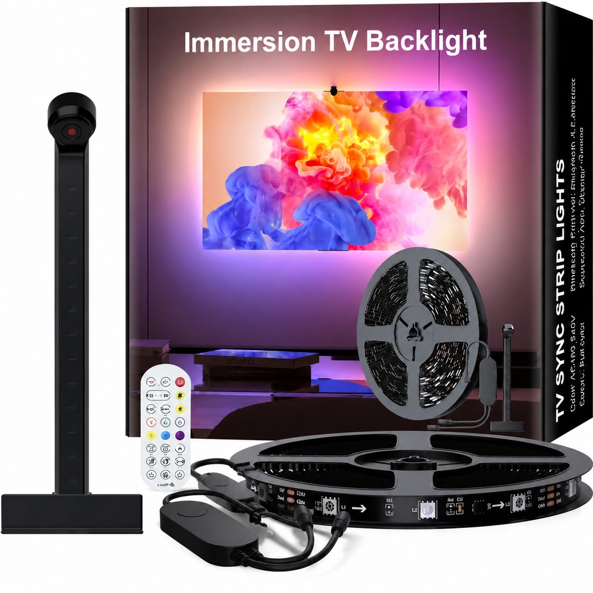 TEKROA® LED strip - Led strip USB - Inclusief RGB voor 70-85 inch tv's - 5M - Met app en afstandsbediening