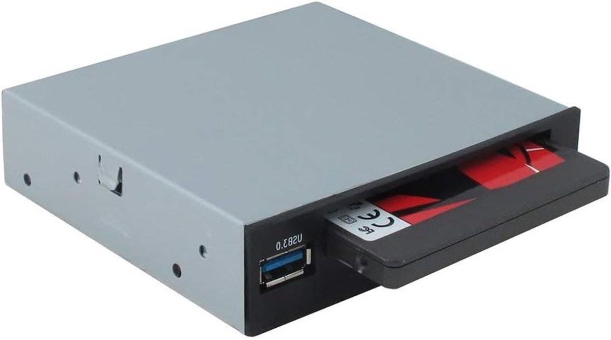 Montageframe SSD HDD - Adapter Bay - Opslag Uitbreiden - Met USB 3.0 Poort - 2.5 naar 3.5 inch - Zwart
