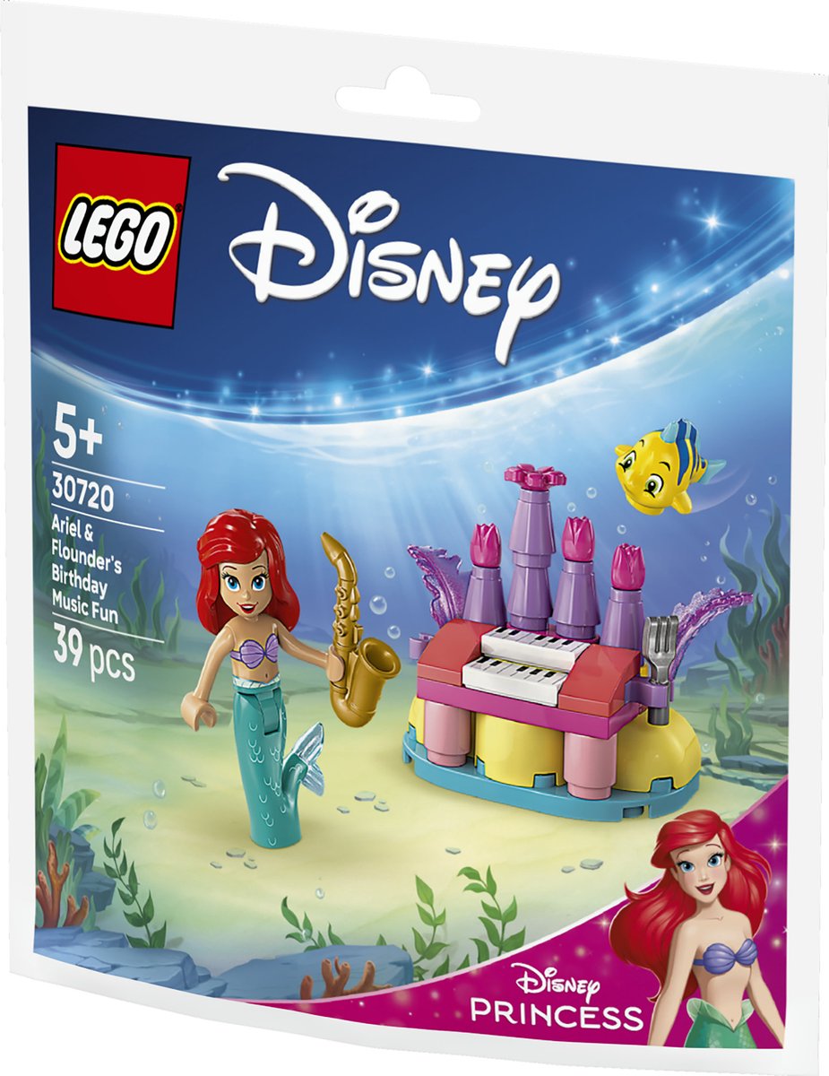 LEGO Disney - Verjaardagsmuziek van Ariël en Botje Constructiespeelgoed thumbnail 3