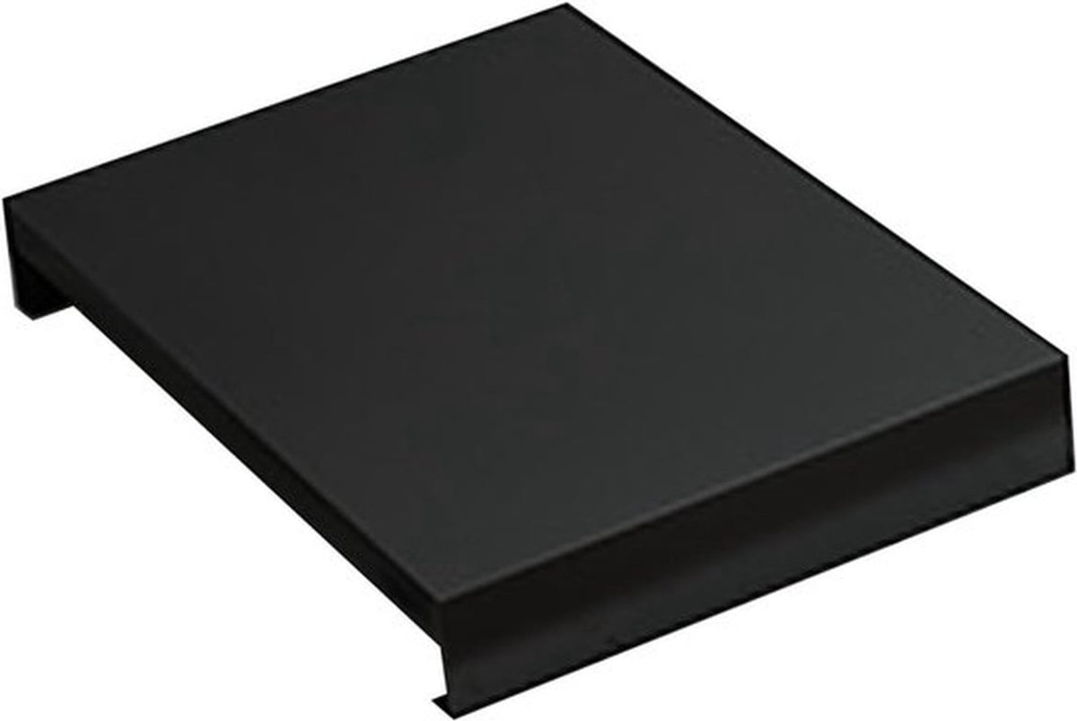 RVS Gasfornuis Beschermer, Hittebestendig, Bescherming voor Branders en Aanrecht, Extra Werkruimte voor Standaard Gasfornuizen en Kleine Keukens, Zwart, 55 x 42 cm