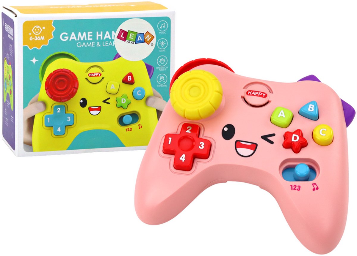 Interactieve Pad Educatieve consoleverlichting klinkt roze