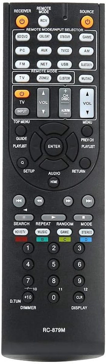 SnelShoppen - RC Afstandsbediening voor AV Receiver, Vervangende Afstandsbediening voor TX-NR535 TX-SR333 HT-R393 HT-S3700, Hoge Sensitiviteit, 10m Be