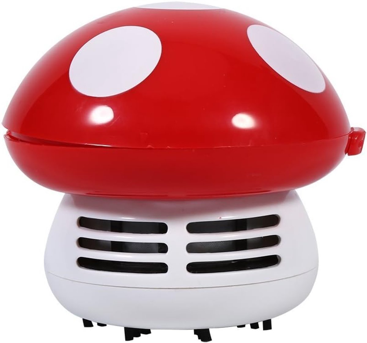 SnelShoppen - Mini Desktop Stofzuiger, Schattige Paddenstoelvorm, Elektrische Tafelstofzuiger voor Computer Toetsenbord en Bureau, Diverse Kleuren (Ro