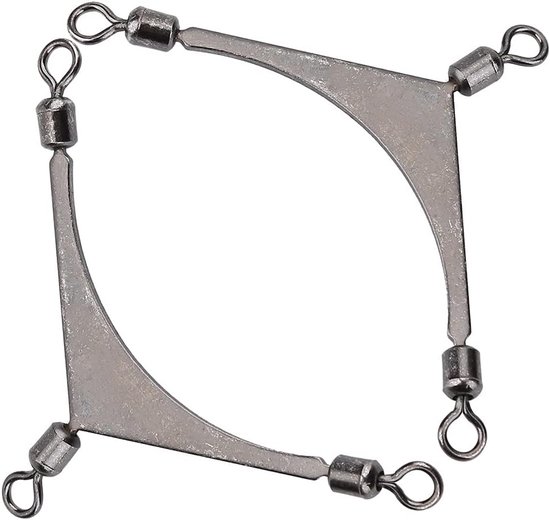VT Goods - Visserswervel - Crossline Fishing Rolling Swivel - Driehoekig ontwerp - 6# - Verhoogt de vis efficiëntie - Geschikt voor verschillende va.. van Merkloos — afbeelding 3