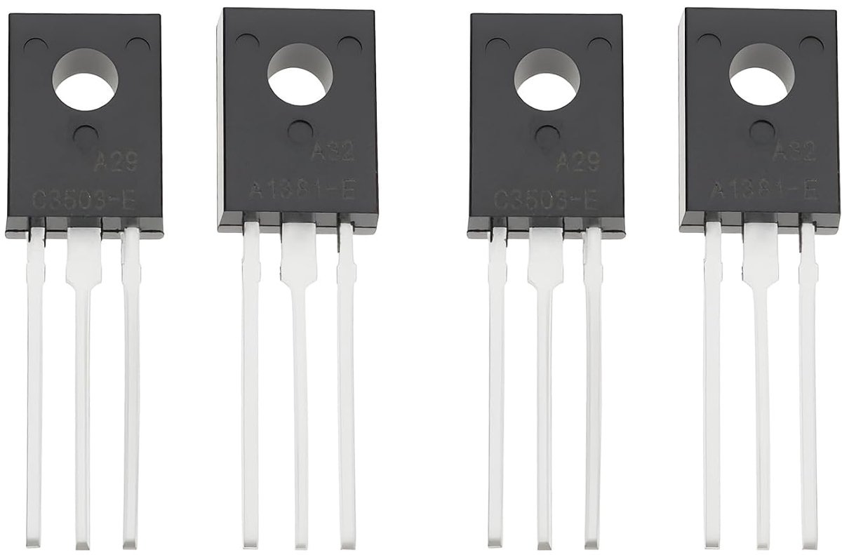 SnelShoppen - 2 Paar Transistors KSA1381 & KSC3503 voor Pioneer en Marantz Ontvangers en Versterkers - Ideaal voor Audio Reparatie en Vintage Herstel