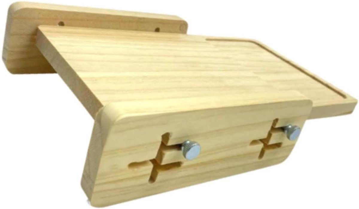 Broodsnijmachine - Broodsnijder - Zelfgebakken Brood Snijden - Instelbare Snijdikte - 27.5 cm - Houtkleur