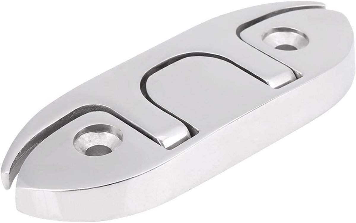 SnelShoppen - Vouwbare Lamp Boot Cleat Marine Boot Vouwbare Boot Cleat voor Marine Kajak Boot (12cm) - Staal, Duurzaam, Eenvoudige Installatie