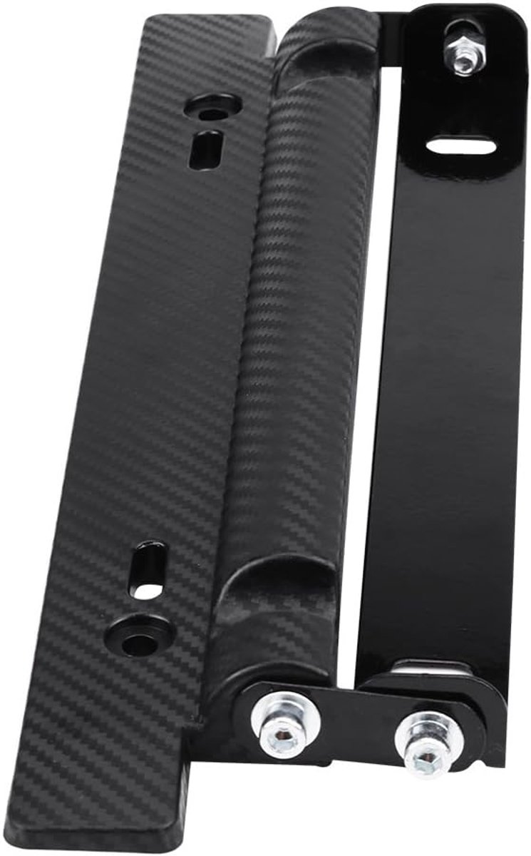 SnelShoppen - Universele Verstelbare Nummerplaat Houder Carbon Fiber voor Auto - Duurzaam en Weerbestendig - 180° Aanpasbaar - Hoogwaardige Kunststof