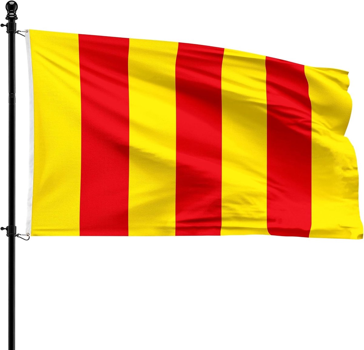 SnelShoppen - Mortselse vlag - Gemeente Mortsel vlag van 100% polyester - 90 x 150 cm - Windbestendig en UV-werend - Geschikt voor vlaggenmast - Feest