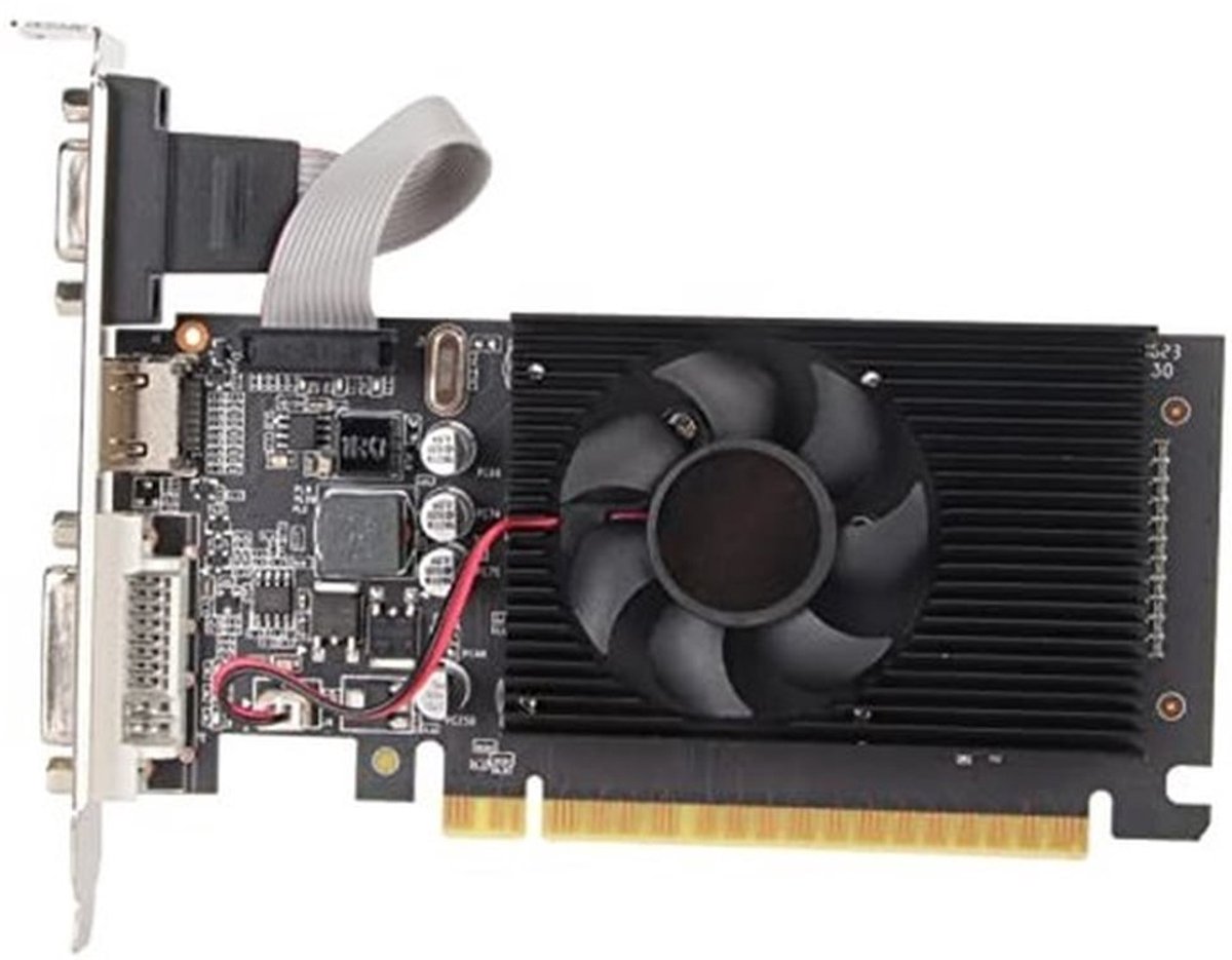 GT610 Grafische Kaart - 2 GB DDR3 - Krachtige Beeldverwerking - HDMI DVI-poort - PCI Express X16 - Geschikt voor desktopcomputers - S...