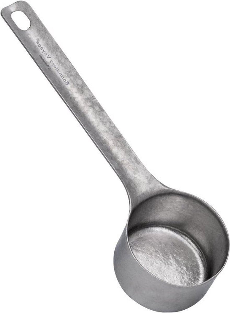 Premium Titanium Maatlepel voor Koffie en Thee (35ml) - Ideaal voor Suiker, IJs en Nagerechten, Keukenaccessoires voor Barista en Thuisgebruik