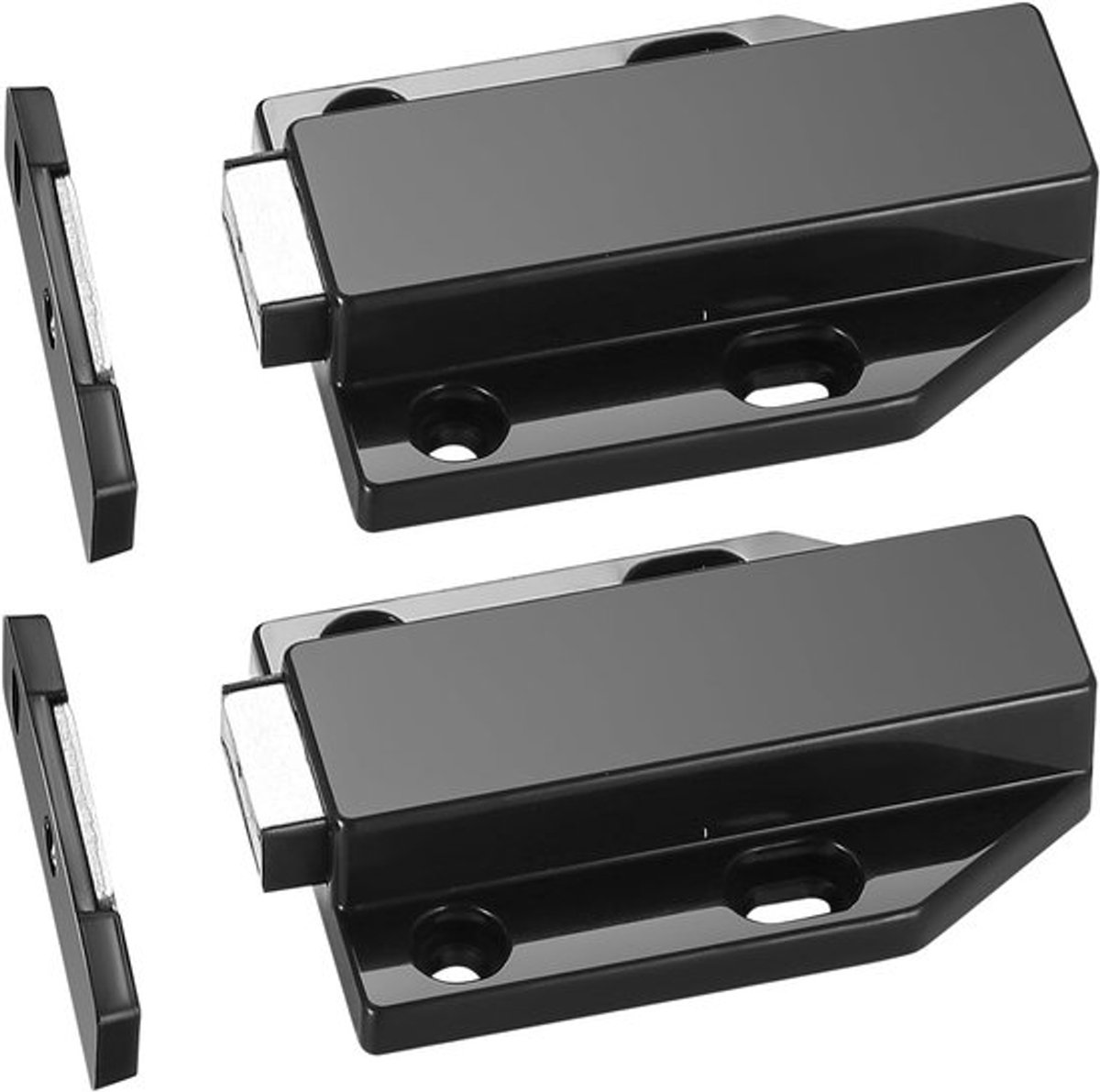 Push-to-open deuropener met magnetische sluiting voor meubels, lades en kastdeuren - 2 stuks