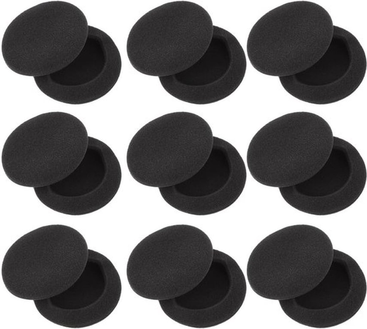 Schuim-Oorkussels 20 Stuks - Vervangende 35 mm Oorkussens voor Hoofdtelefoons, Comfortabele Schuimhoezen en Universele Oorkussens