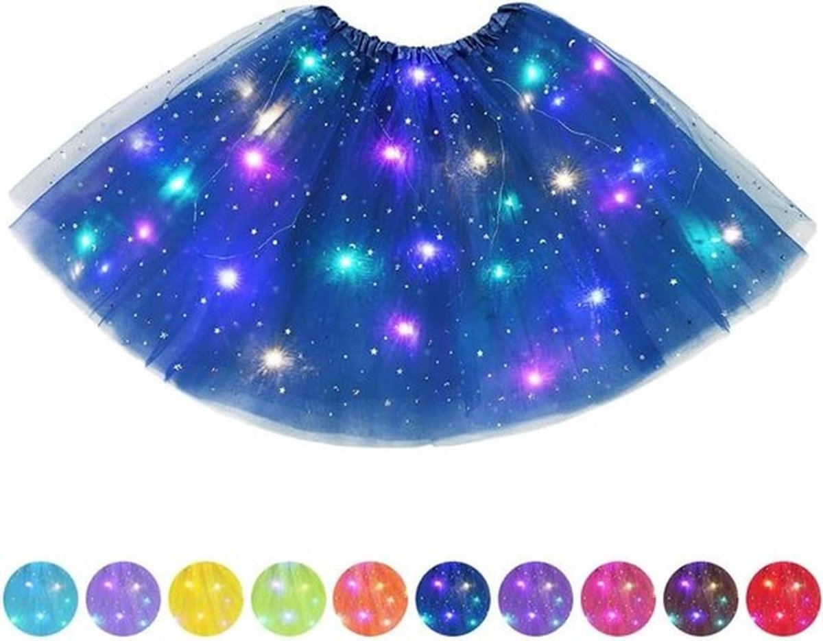 Tulle tutu rok met LED verlichting voor volwassenen, balletdansoutfit, perfect voor Halloween en carnaval feestjes