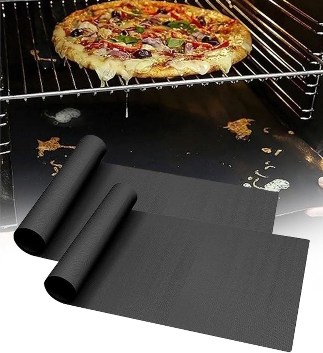 Ovenmat - PTFE - 40 x 60 cm - Antiaanbaklaag - Voor in de Oven