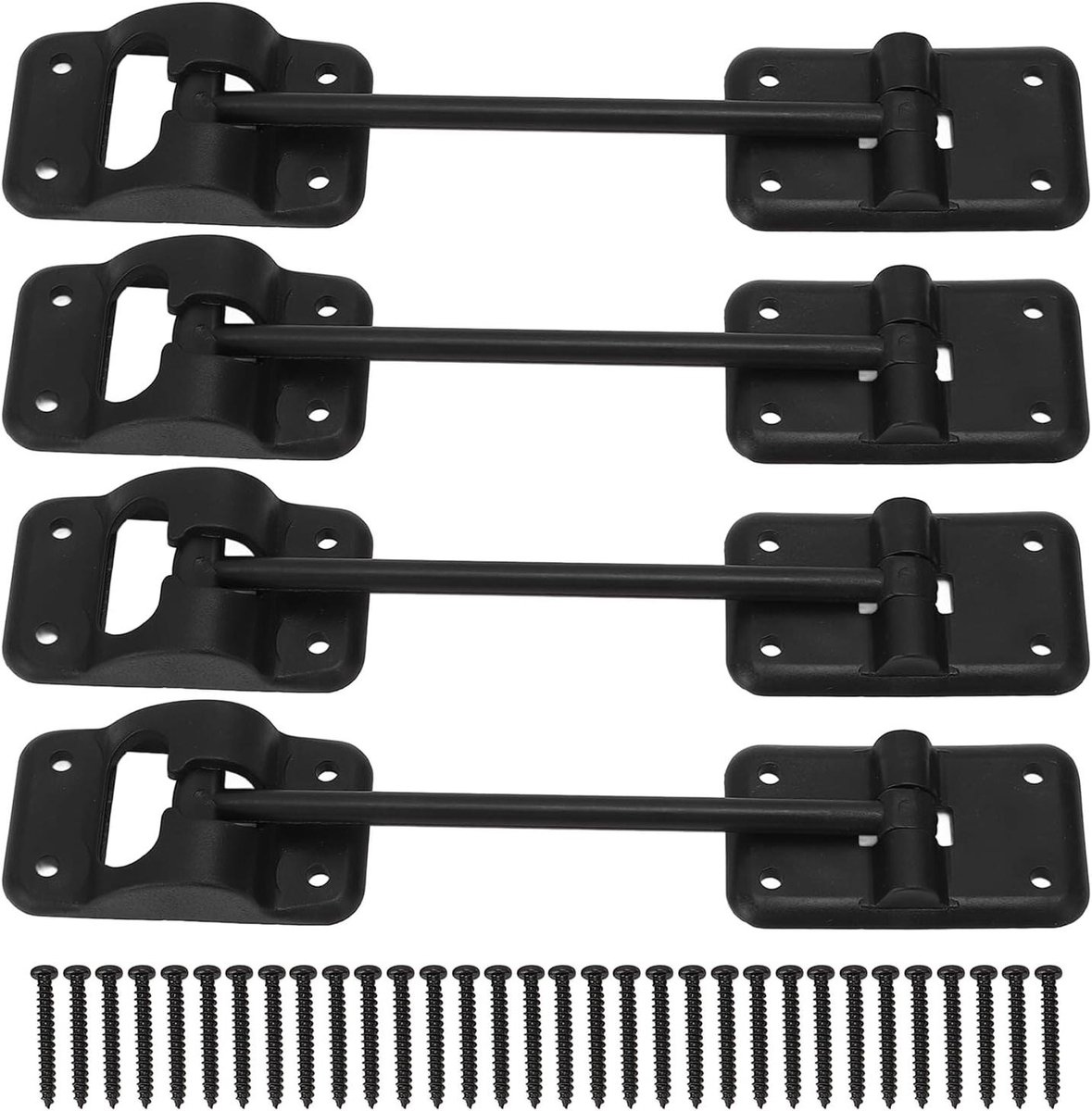 Deurhouders Caravan - Deurvastzetters Aanhanger - Voertuig Deuren Beveiligen - Robuust ABS Materiaal - 152 cm Ruimte - Zwart