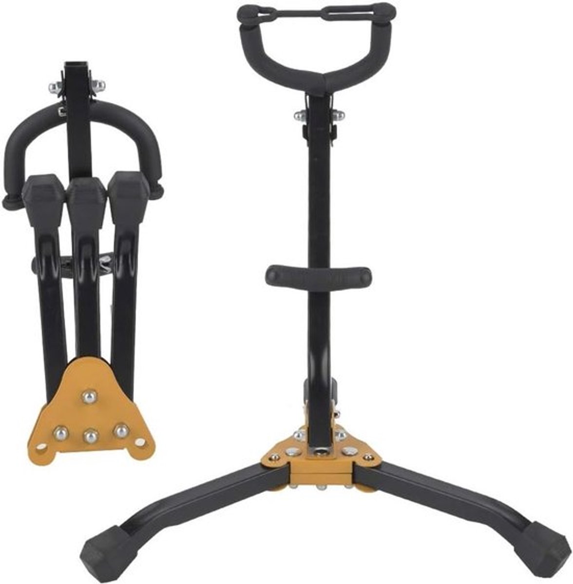 Verstelbare en Opvouwbare Saxofoonstand voor Alto en Tenor - Ideaal voor Muzikanten en Windinstrumenten