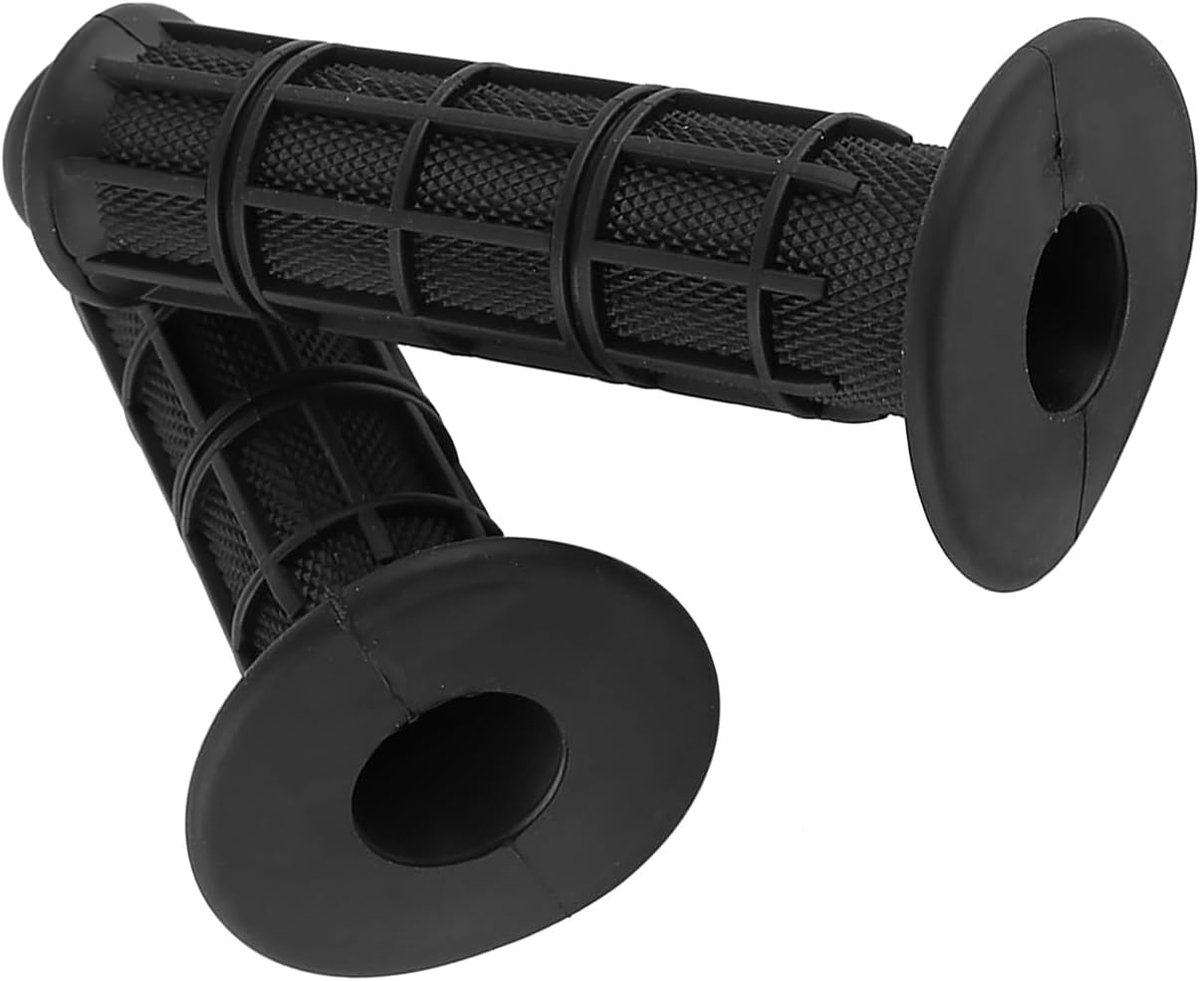 SnelShoppen - Griffe 22mm Motorwiel Handvatten 1 Paar 22mm 7/8" Universeel Silikon Stuur Griffe Zwart Duurzaam en Comfortabel