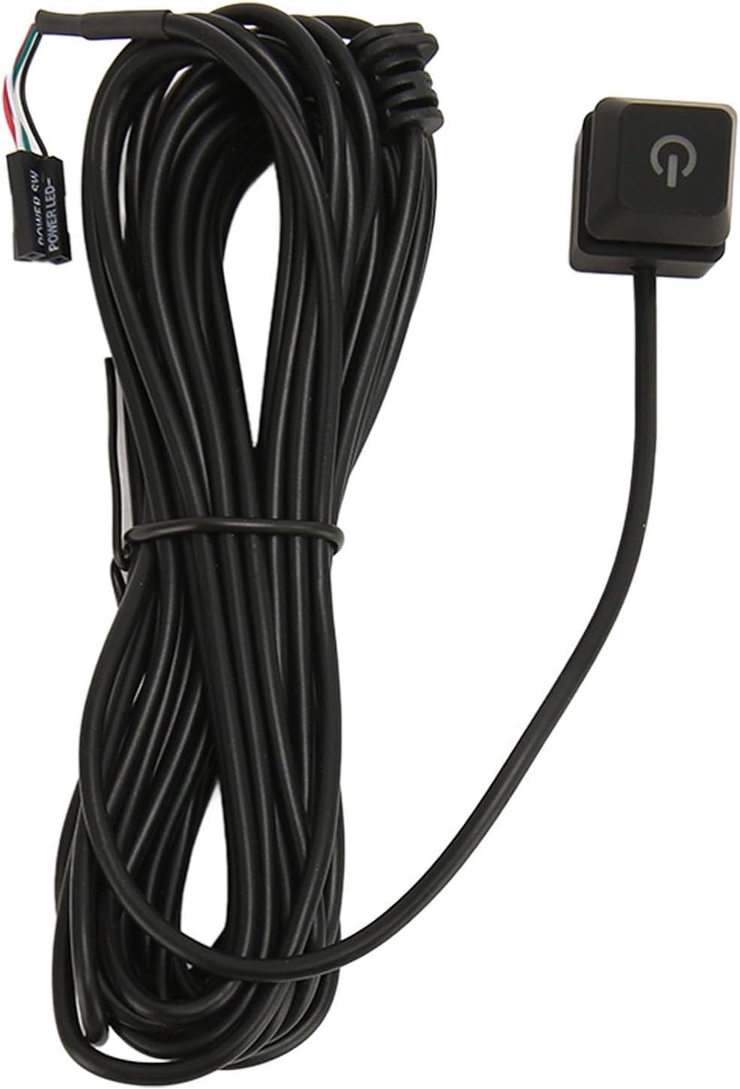 Desktop Computer Aan/Uit Schakelaar Kabel - 5 Meter - LED Indicatie - Flexibel Gebruik - ShopVlot