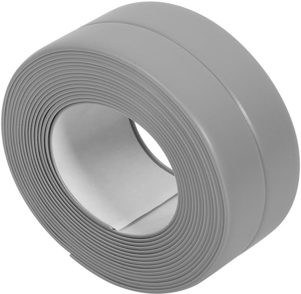 SnelShoppen - Wandafdichtstrip 3 Kleuren 3.2M Zelfklevende Kitstrip Badkamer Keuken Wasbak Toilet (38mm*3.2M-grijs)