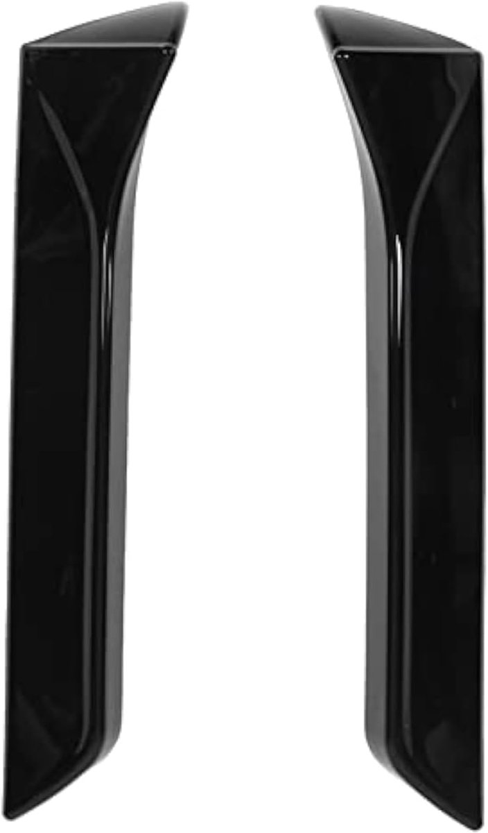 SnelShoppen - Achterraam Zijspoiler, 2PCS Vleugel Exterieur Trim Links Rechts Vervanging voor SEAT 5F FR Mk3 MK3.5 2013-2021 (Zwart)