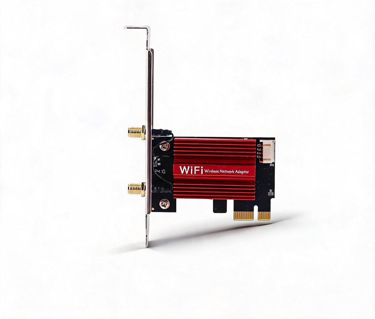 SnelShoppen - 7260AC Pro PCIe WiFi Kaart voor PC, 1200Mbps Dual-band Netwerkadapter met Bluetooth 4.0, 10dBi Antenne voor Desktop Computer