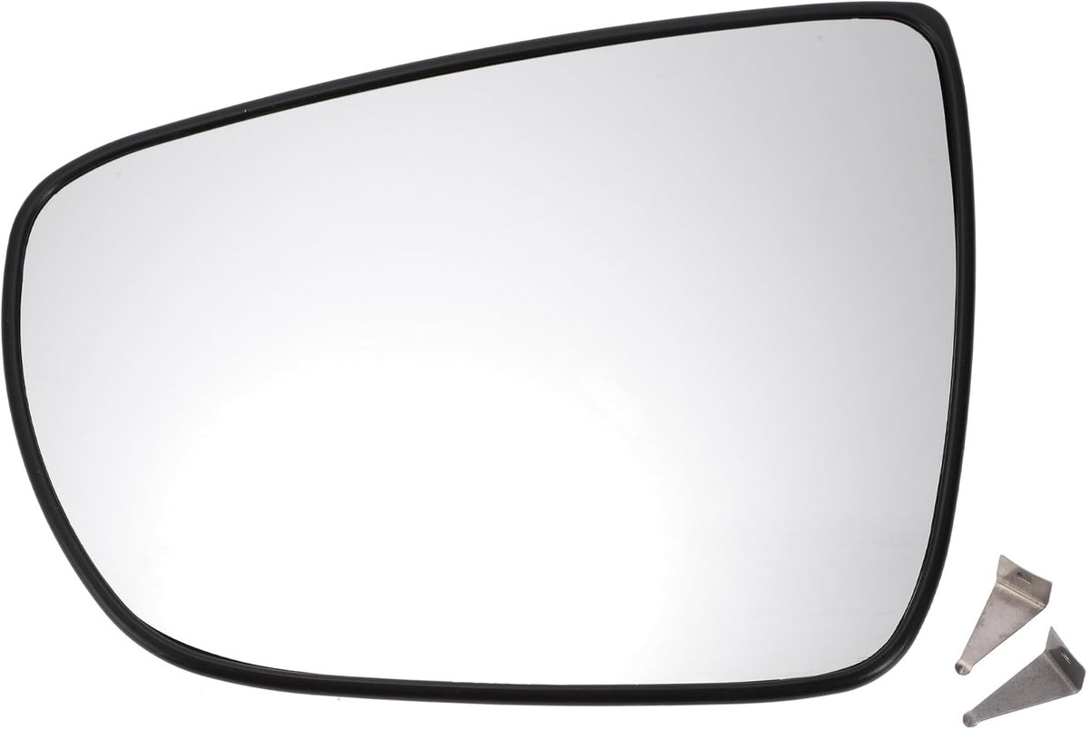 SnelShoppen - Achteruitkijkspiegel Vervanging Links Convex Verwarmd Glas voor KIA Carens 2013-2018 - Wit - 7.68 Inch