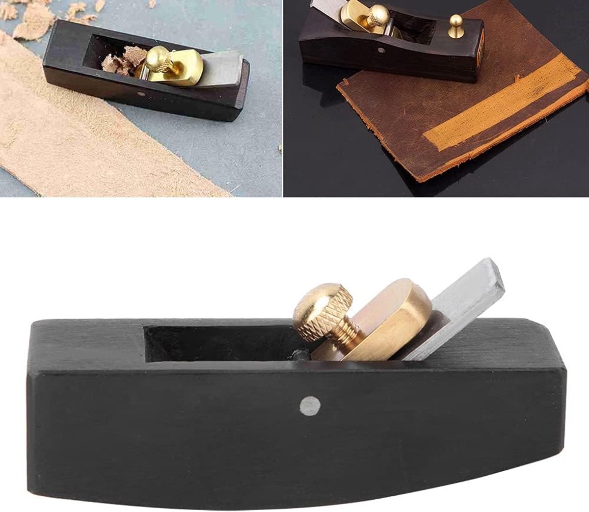 SnelShoppen - Handplaner voor Houtbewerking, Blokplaner met Leerplanerset en Platte Leerafschilfer Tools, Professionele Gereedschappen voor Hout en Le