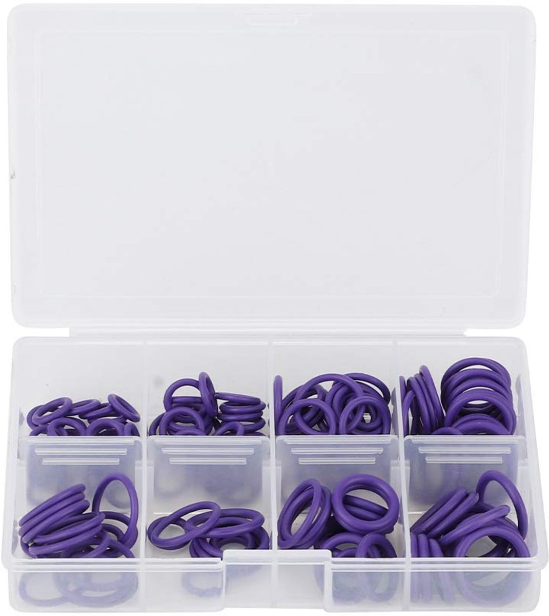 SnelShoppen - 145Pcs A/C Systeem O Ring Kit, SAE Metrisch O Ring Set, Auto Airconditioning O Ring Afsluitringen, HNBR Materiaal, Handige Verpakking vo