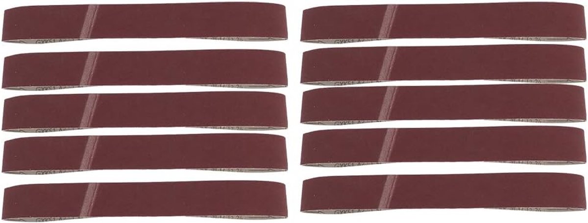 SnelShoppen - 10 Stuks Schuurband GXK51-B Aluminiumoxide Schuurband 320 Grit/400 Grit/600 Grit voor Schuren en Polijsten van Auto's