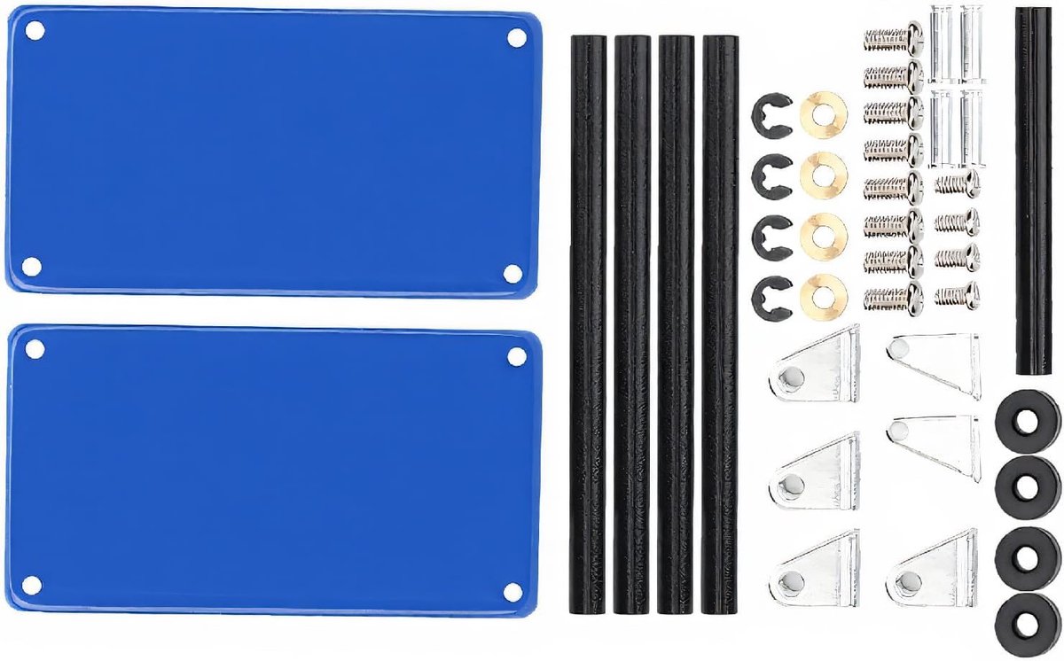 SnelShoppen - Tool Trolley - Handige Gereedschapswagen - 2 Laags - Metaal - Blauw - Voor Moeren, Bouten en Schroeven - Compact en Makkelijk te Transpo