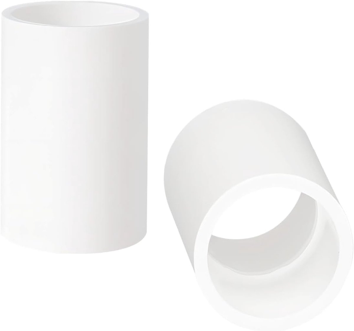 SnelShoppen - 2 stuks PVC verbindingsslangen, rechte pijp schroefverbinding voor PVC buisverbinding, 25mm x 41mm, lichtgewicht, hitte-isolerend, vocht