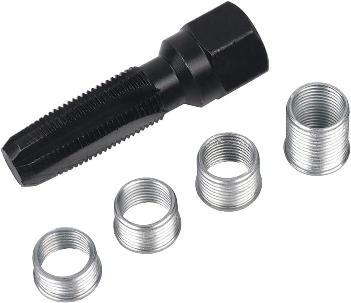 SnelShoppen - M14 x 1.25 Bougiekabel Reparatieset, Draad Reparatie Kit, Hoogwaardige Carbon Staal, Inclusief Gereedschap en Probleemoplossing voor Aut