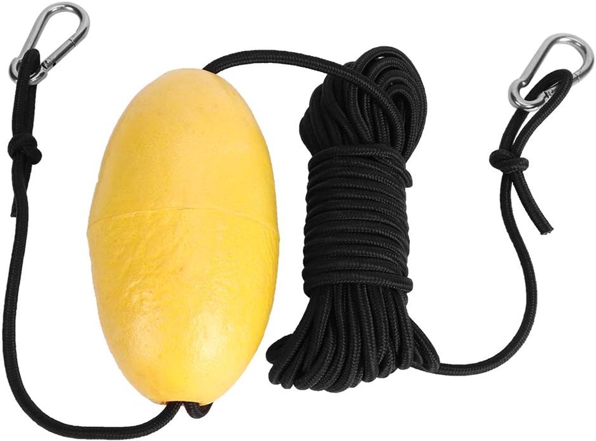 SnelShoppen - Marine Touw Sleeplijn, Heavy Duty PVC Vissers Drijvende Ankerlijn Werpboei Accessoire voor Boot Jacht Kayak, 10m