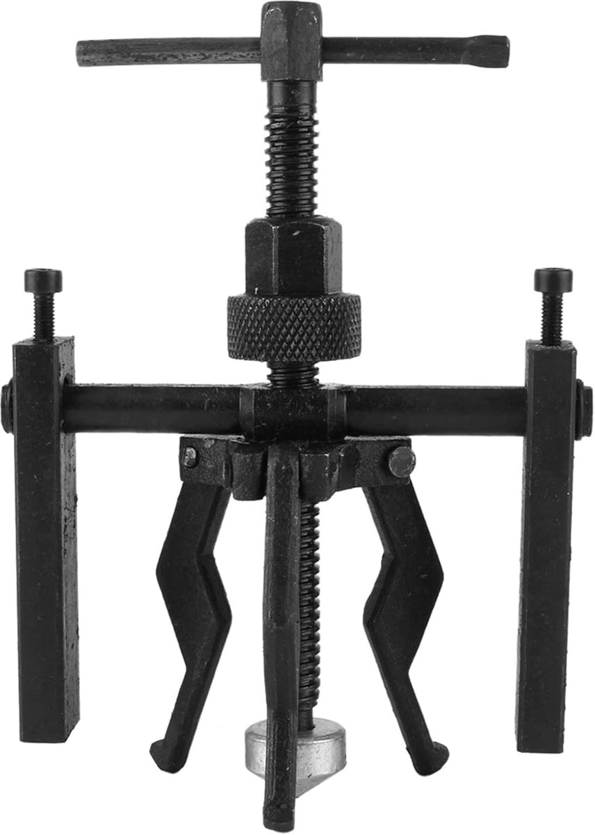 SnelShoppen - Binnenlagertrekker 3-Klauwen - Professionele Carbon Stalen Lagertrekker - Verstelbare Diepte - Voor Auto en Motor - 200 x 135 mm