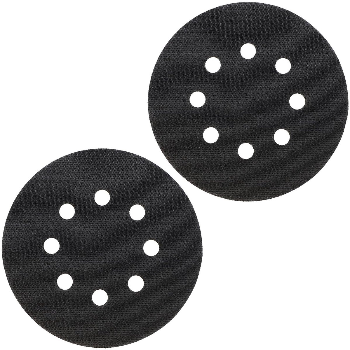 SnelShoppen - Pack van 2 125 mm Beschermende Schijven Zelfklevend Interface Stempel Zacht 8 Gaten voor Pneumatische Elektrische Schuurpad Polijstmachi