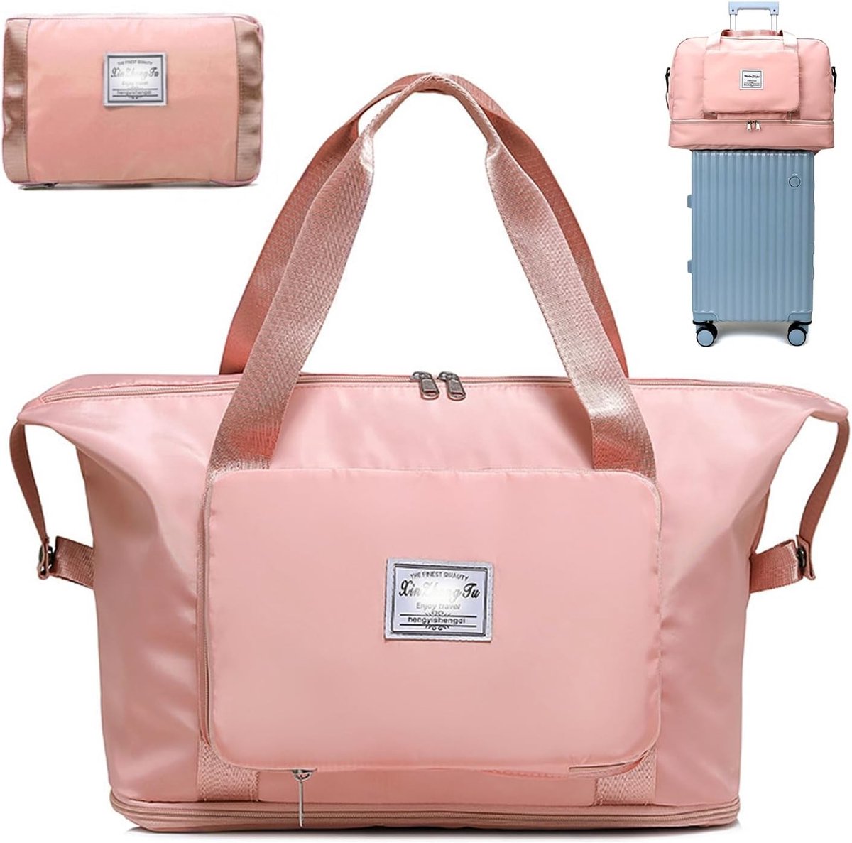Sporttas - Roze - Opvouwbare Reistas - Waterbestendig Oxford Doek - Voor Dames